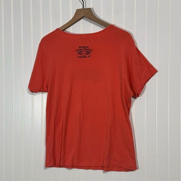 Harley-Davidson Women’s 1X Red T-Shirt Bluegrass Louisville KY Biker Graphic Tee - Picture 2 of 9
